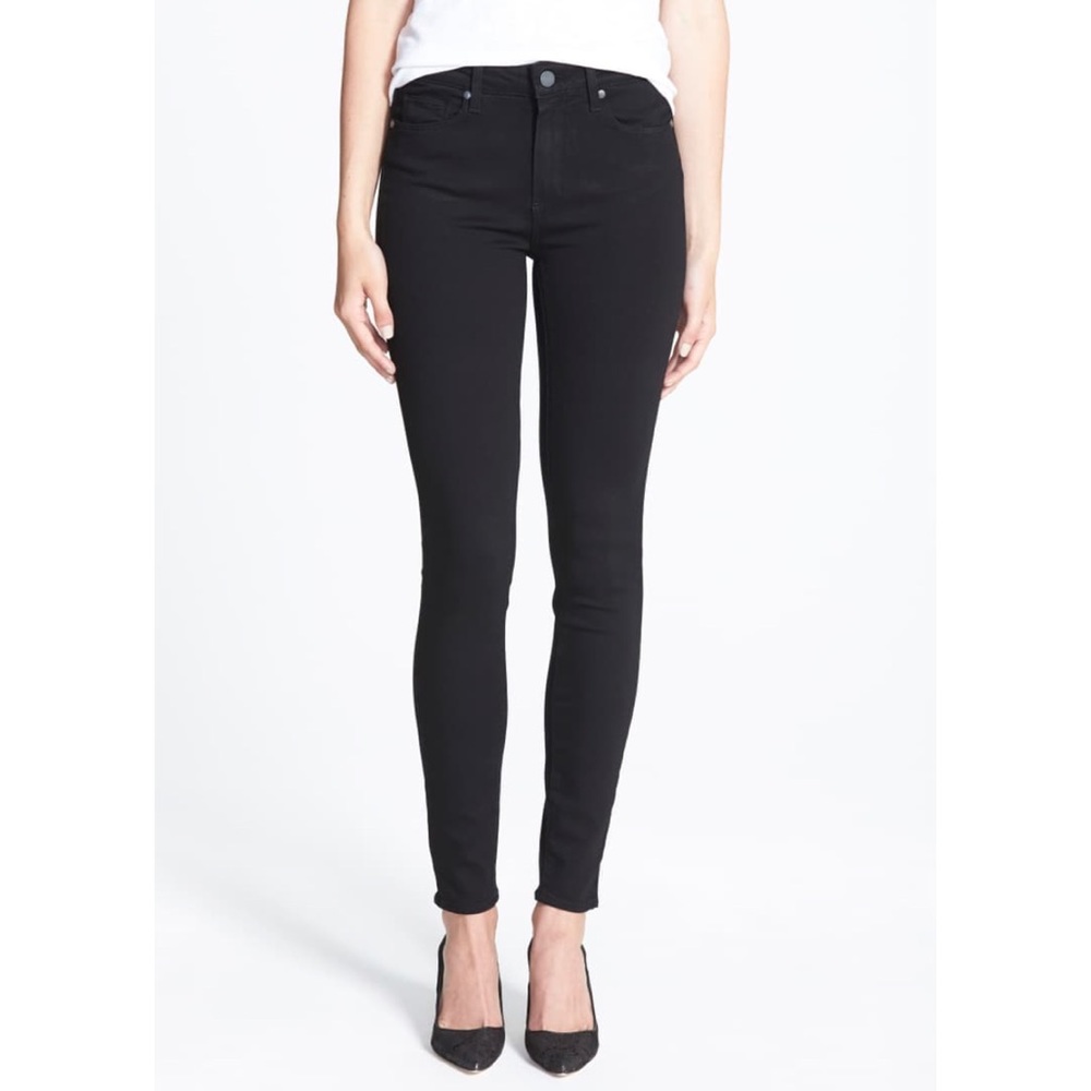 PAIGE Hoxton Ultra Skinny Black Jeans - Size 29